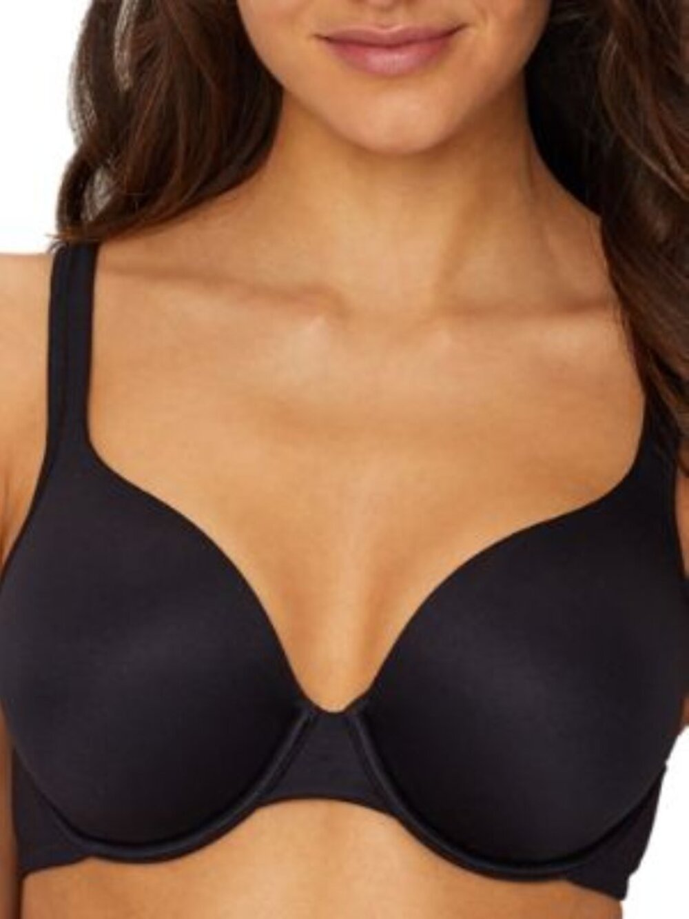 NWT Vanity Fair Body Shine Full Coverage Bra Black 34D